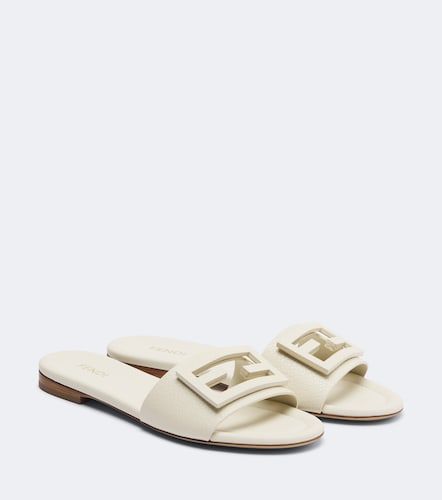Fendi Mules FF en cuir - Fendi - Modalova