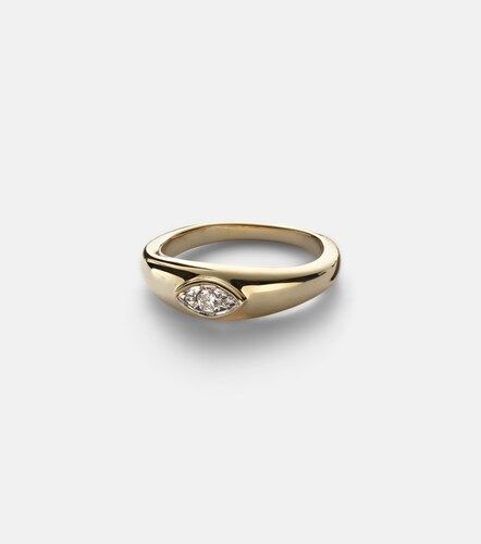 Bague Muse en or 10 ct et diamants - Stone and Strand - Modalova