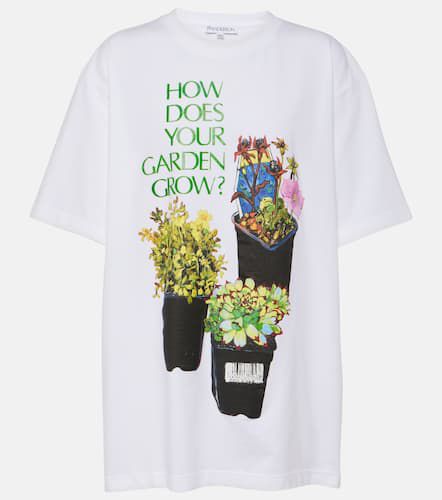 T-shirt oversize imprimé en coton - JW Anderson - Modalova