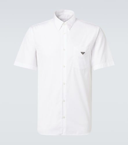 Prada Chemise en coton à logo - Prada - Modalova