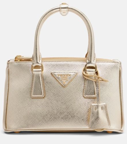 Sac à main Galleria Mini en cuir métallisé - Prada - Modalova