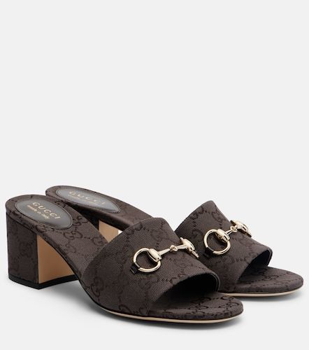 Gucci Mules Horsebit en toile GG - Gucci - Modalova
