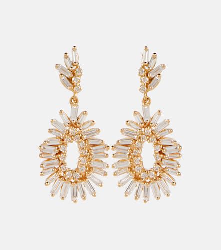 Boucles d’oreilles en or 18 ct et diamants - Suzanne Kalan - Modalova
