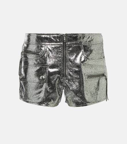 Short Coria à taille basse en cuir - Isabel Marant - Modalova