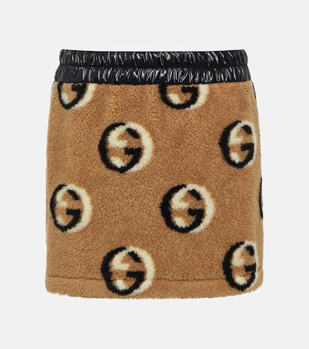 Mini-jupe Interlocking G en laine mélangée - Gucci - Modalova