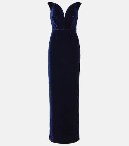 Robe longue en velours - Roland Mouret - Modalova