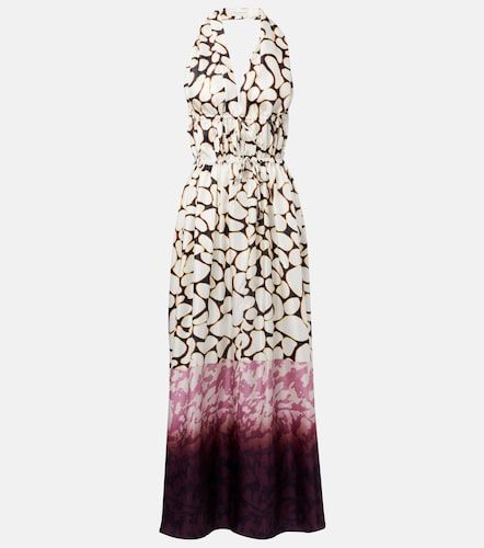 Robe longue imprimée en soie - Dries Van Noten - Modalova