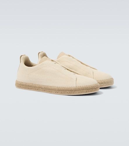 Baskets slip-on Triple Stitch en toile - Zegna - Modalova