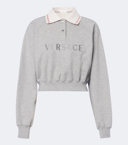 Versace Polo court en coton - Versace - Modalova
