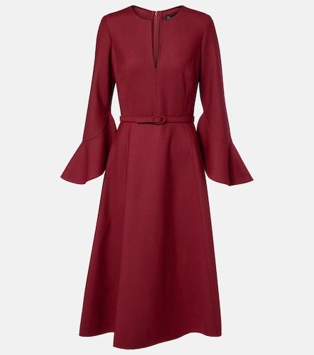 Robe midi en laine mélangée - Oscar de la Renta - Modalova