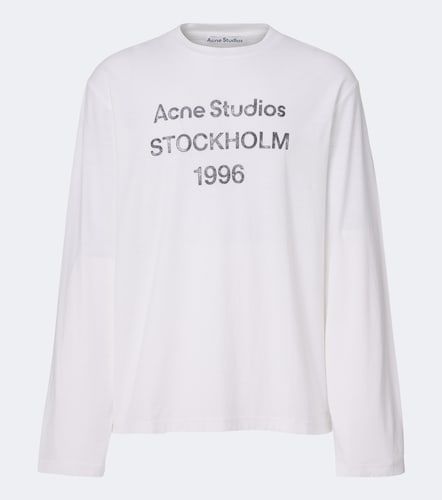 T-shirt en coton melangé à logo - Acne Studios - Modalova