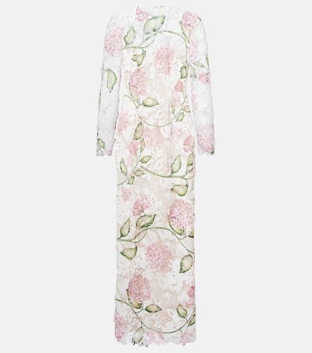 Robe midi en dentelle - Oscar de la Renta - Modalova