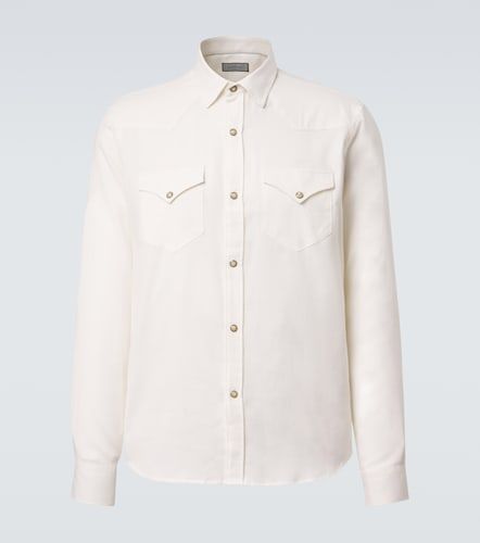 Chemise en coton et cachemire - Canali - Modalova
