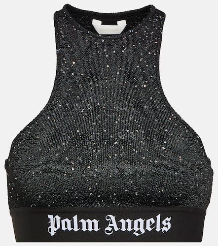 Brassière imprimée à logo - Palm Angels - Modalova