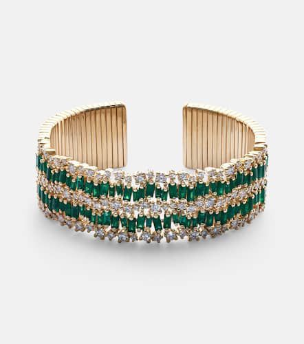 Bracelet en or 18 ct, émeraudes et diamants - Suzanne Kalan - Modalova