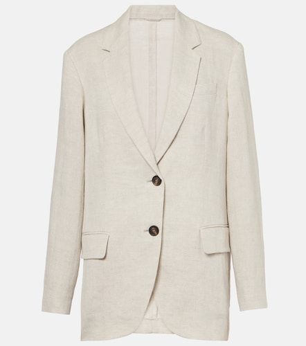 Blazer en lin mélangé - Brunello Cucinelli - Modalova