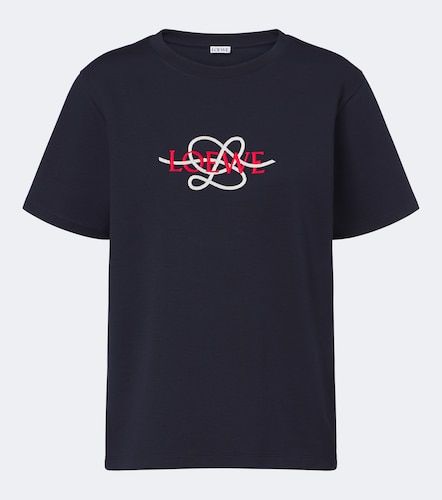 T-shirt en coton mélangé à logo - Loewe - Modalova