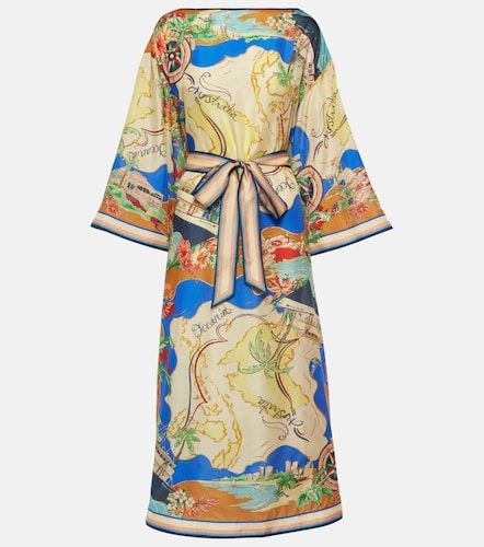 Robe midi Alight en soie imprimée - Zimmermann - Modalova