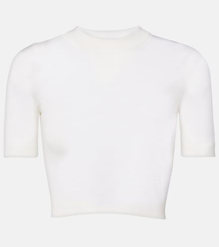 Alaïa Top cropped en cachemire - Alaia - Modalova