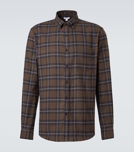 Chemise en coton à carreaux - Sunspel - Modalova