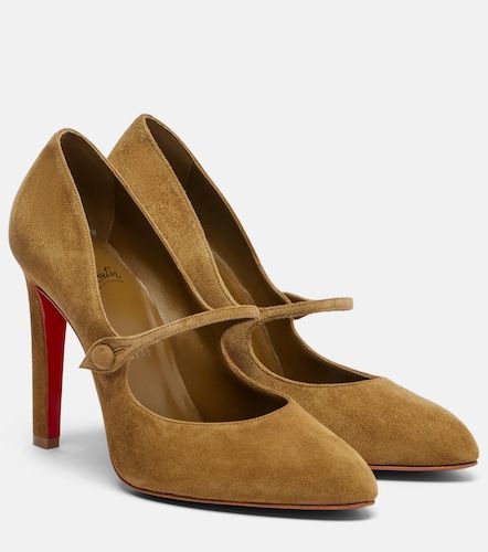 Escarpins Mary Fannylove 100 en daim - Christian Louboutin - Modalova