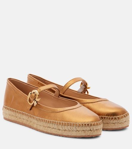 Espadrilles Elda en cuir métallisé - Gianvito Rossi - Modalova