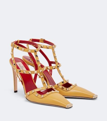 Escarpins Rockstud en cuir - Valentino Garavani - Modalova