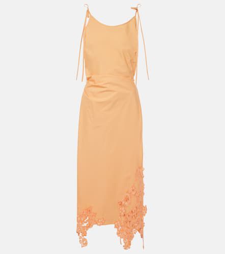 Robe midi en coton et dentelle - Acne Studios - Modalova