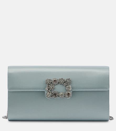 Pochette Efflorescence en satin - Roger Vivier - Modalova