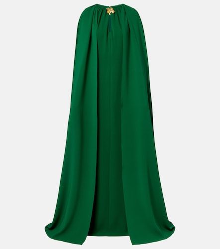 Cafetan Cyclamen en georgette de soie mélangée - Oscar de la Renta - Modalova