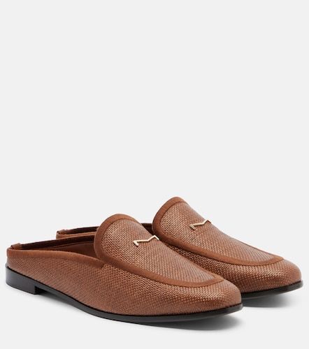 Mules Amito en raphia et cuir - Max Mara - Modalova