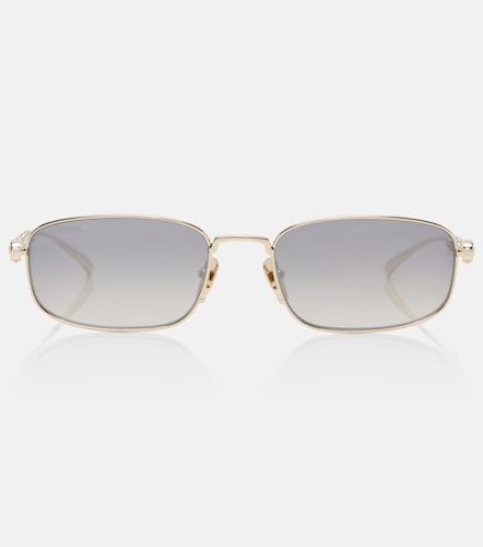 Lunettes de soleil rectangulaires Bamboo à cristaux - Gucci - Modalova