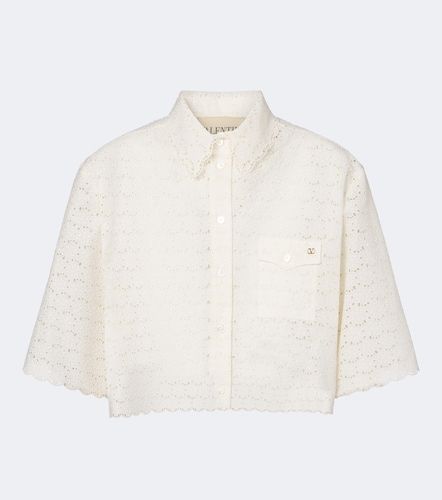 Chemise VLogo en coton à broderies anglaises - Valentino - Modalova