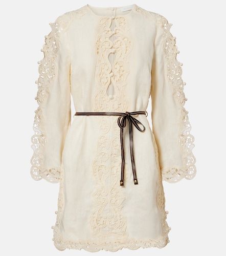 Robe Akawen brodée en lin - Zimmermann - Modalova