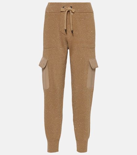 Pantalon de survêtement en laine et cachemire mélangés - Brunello Cucinelli - Modalova