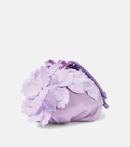 Pochette en satin à appliqués floraux - Monnalisa - Modalova