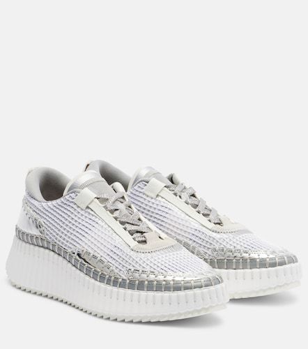 Chloé Baskets Nama à plateforme métallisées - Chloe - Modalova