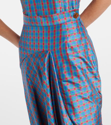 Jupe longue en soie mélangée à carreaux - Vivienne Westwood - Modalova