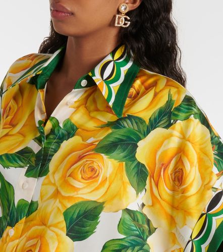 Blouse en soie à imprimé floral - Dolce&Gabbana - Modalova