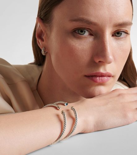 Bracelet Cable Flex® en argent sterling, or 14 ct et topazes - David Yurman - Modalova