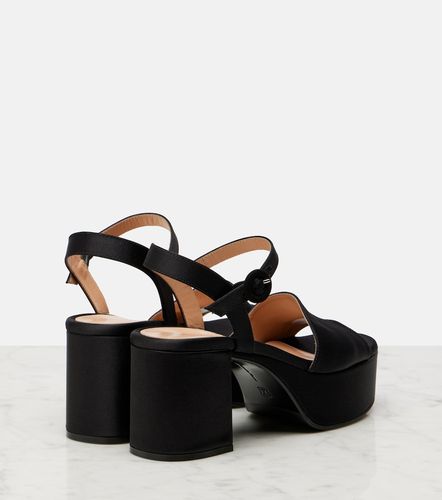Sandales Carol 35 à plateau en satin - Gianvito Rossi - Modalova