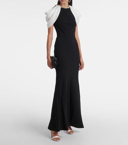 Robe longue en crêpe de satin à ornements - Roland Mouret - Modalova