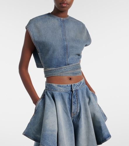 Alaïa Top court en denim - Alaia - Modalova