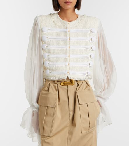 Balmain Veste à finitions en soie - Balmain - Modalova