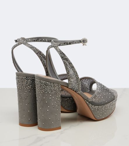 Sandales à plateau Rania en organza - Gianvito Rossi - Modalova