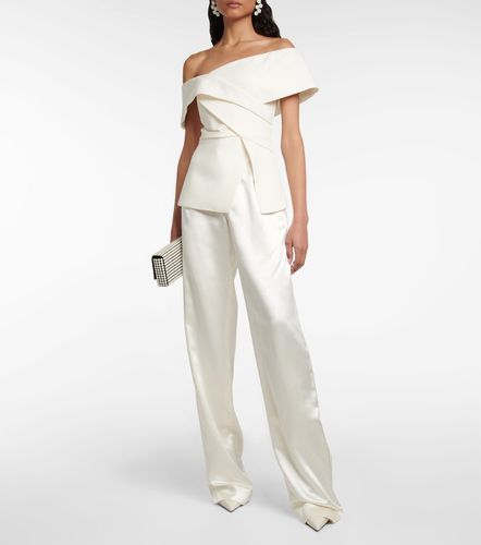Pantalon Miriam en laine et soie - Danielle Frankel - Modalova