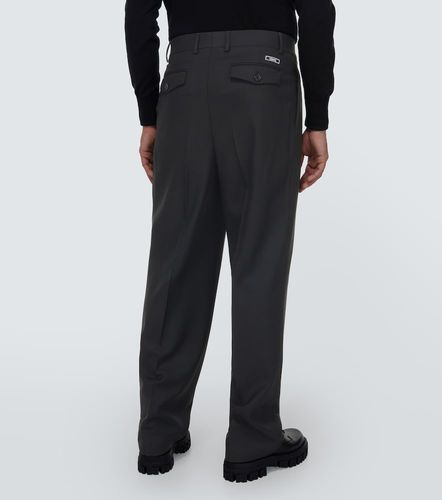 Versace Pantalon droit en laine - Versace - Modalova