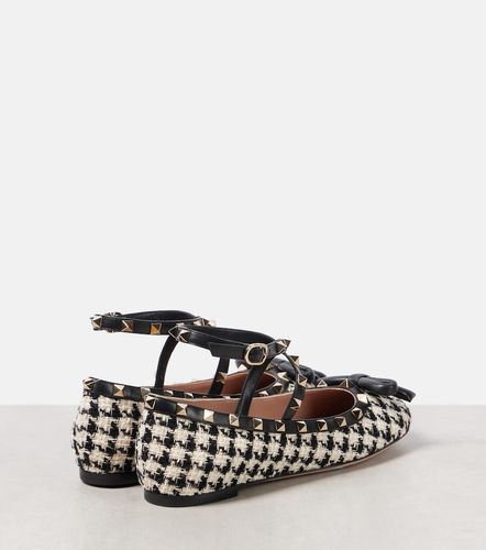 Ballerines Rockstud en bouclé - Valentino Garavani - Modalova