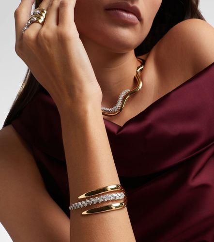 Bracelet Golden Strada en or blanc et jaune 18 ct et diamants - Yeprem - Modalova