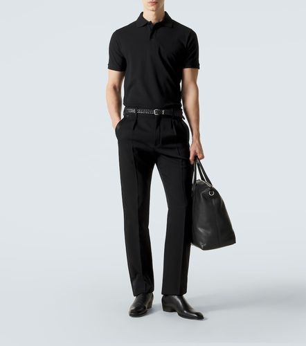 Polo en coton mélangé - Saint Laurent - Modalova